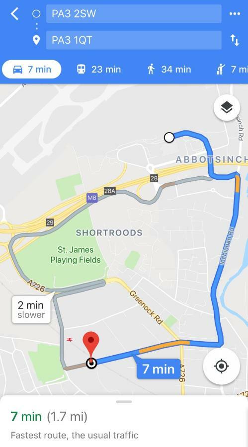 Glasgow Airport Holiday Home Paisley Eksteriør billede